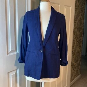 NWT Old Navy One Button Navy Blue Blazer Size XS